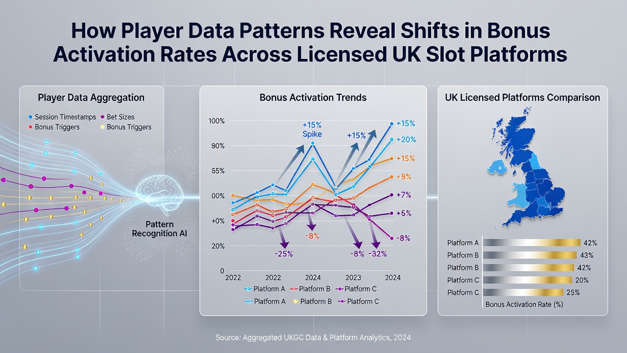 Analytics dashboard displaying regional variations in slot bonus engagement across licensed platforms