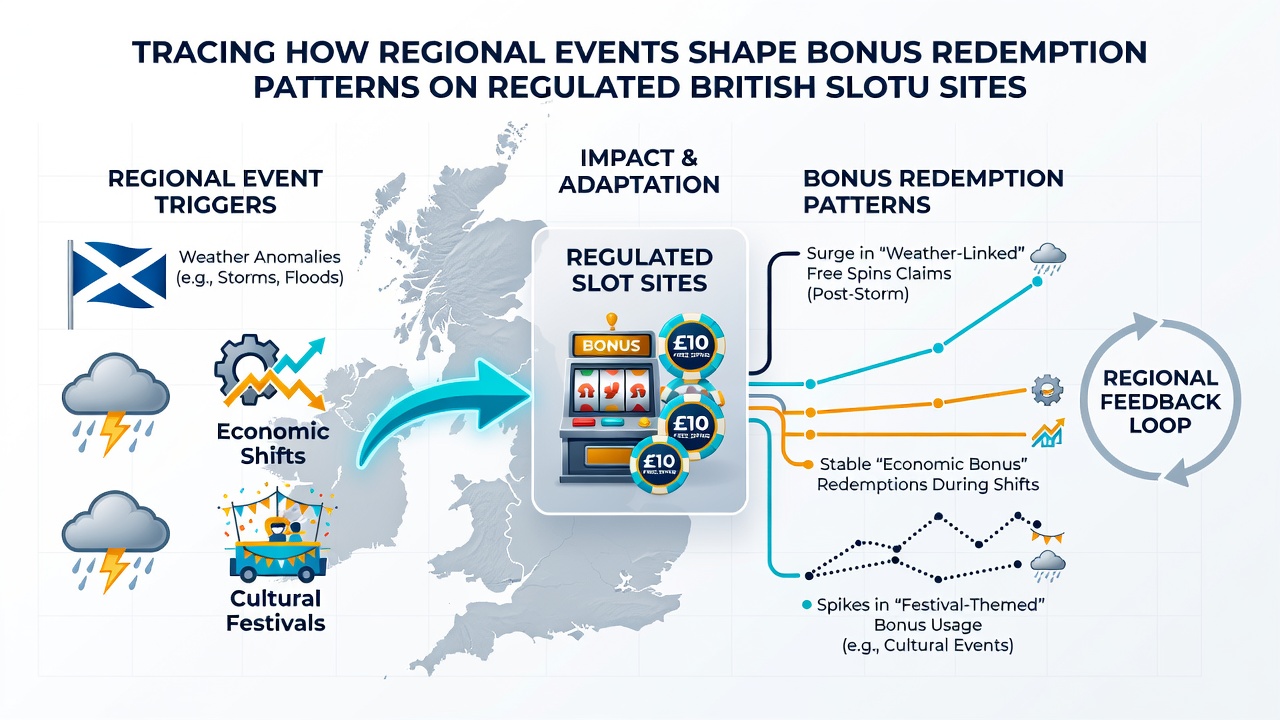 Map overlay highlighting festival-related bonus usage clusters across UK regions in September 2026